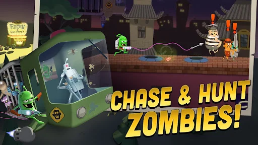 Zombie Catchers डाउनलोड करें – ज़ोंबी का शिकार करें और मज़े करें - Screenshot 1