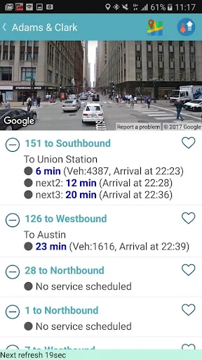 Chicago Bus Tracker डाउनलोड करें – CTA बस और ट्रेन लाइव स्टेटस - Screenshot 2