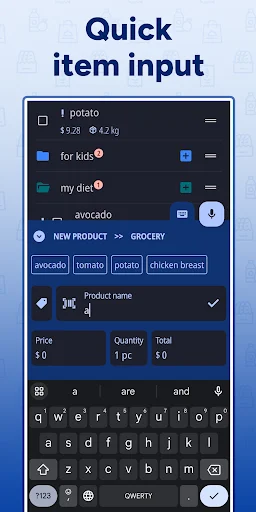 Shopping List – Enchan Li डाउनलोड करें – ग्रोसरी लिस्ट और बजट प्लानर - Screenshot 5