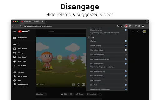 Control Panel for YouTube डाउनलोड करें – विज्ञापन ब्लॉक करें और UI सुधारें - Screenshot 5