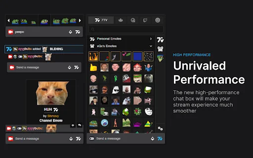 7TV डाउनलोड करें – Twitch और YouTube के लिए बेहतरीन इमोजी एक्सटेंशन - Screenshot 1