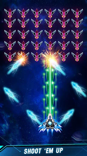 Space shooter – Galaxy attack डाउनलोड करें – क्लासिक आर्केड गेम - Screenshot 22