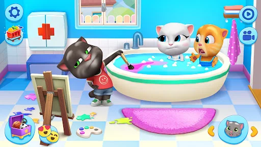 My Talking Tom Friends डाउनलोड करें – बच्चों के लिए मजेदार गेम - Screenshot 1
