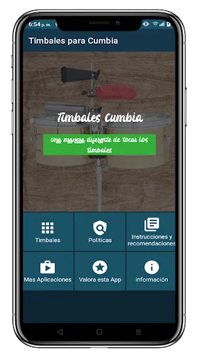 Timbales Cumbia डाउनलोड करें – असली टिमपानी और पर्कशन ध्वनियाँ - Screenshot 14
