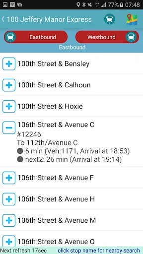 Chicago Bus Tracker डाउनलोड करें – CTA बस और ट्रेन लाइव स्टेटस - Screenshot 4
