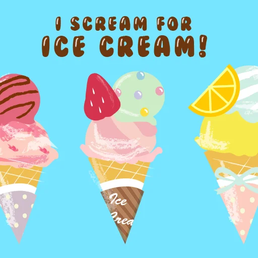 Theme-I Scream for Ice Cream! डाउनलोड करें – प्यारा और रंगीन थीम