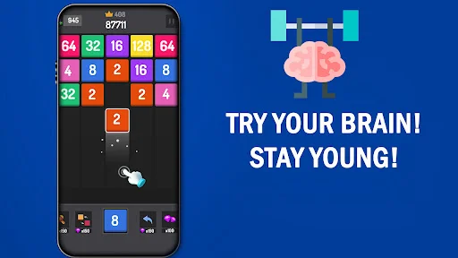 Number Games – 2048 Blocks डाउनलोड करें – बेहतरीन पहेली गेम - Screenshot 1