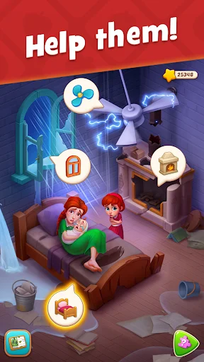 Gardenscapes डाउनलोड करें – अपने बगीचे को सजाएं और मैच-3 पहेलियाँ सुलझाएं - Screenshot 1