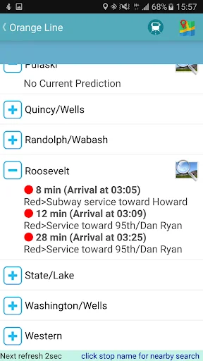 Chicago Bus Tracker डाउनलोड करें – CTA बस और ट्रेन लाइव स्टेटस - Screenshot 10