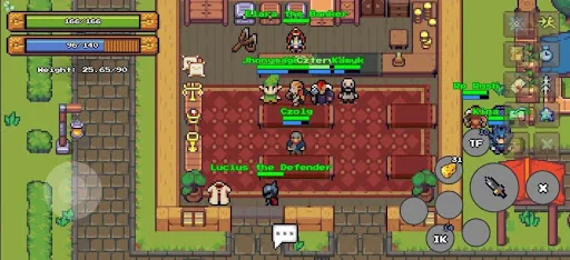 Definya: 2D MMORPG डाउनलोड करें – बेहतरीन पिक्सेल RPG गेम - Screenshot 1