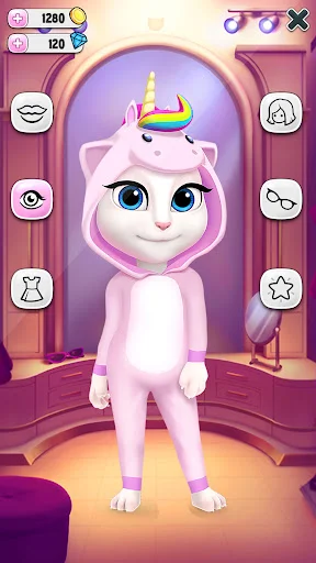 My Talking Angela डाउनलोड करें – बच्चों और बड़ों के लिए प्यारा वर्चुअल पेट गेम - Screenshot 12