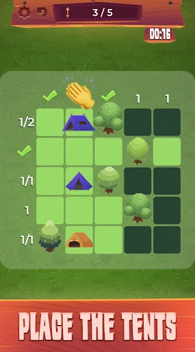 Real Tents & Trees डाउनलोड करें – बेहतरीन लॉजिक पज़ल गेम - Screenshot 3