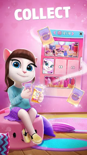 My Talking Angela डाउनलोड करें – बच्चों और बड़ों के लिए प्यारा वर्चुअल पेट गेम - Screenshot 5