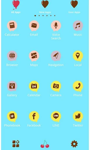 Theme-I Scream for Ice Cream! डाउनलोड करें – प्यारा और रंगीन थीम - Screenshot 3