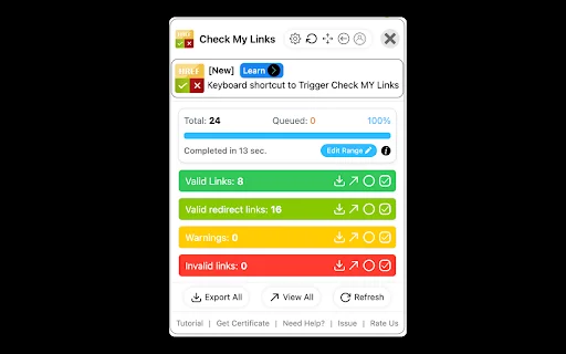 Check My Links डाउनलोड करें – Broken Links ढूँढने वाला बेहतरीन टूल - Screenshot 5