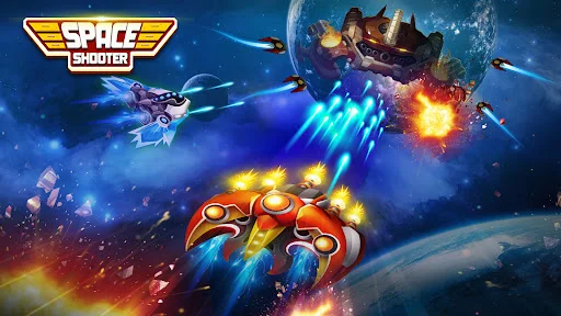 Space shooter – Galaxy attack डाउनलोड करें – क्लासिक आर्केड गेम - Screenshot 29