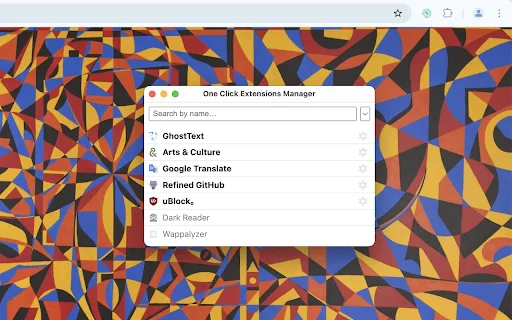 One Click Extensions Manager डाउनलोड करें – ब्राउज़र विस्तार प्रबंधित करें - Screenshot 3