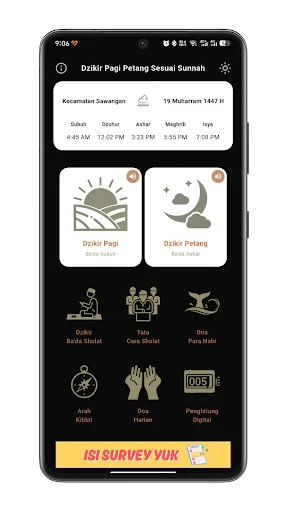 Dzikir Pagi Petang – सुन्नत के अनुसार दैनिक ज़िक्र ऐप डाउनलोड करें - Screenshot 7