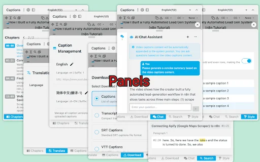 vCaptions डाउनलोड करें – YouTube और Bilibili के लिए AI सबटाइटल टूल - Screenshot 4