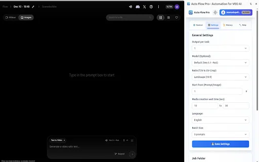 Auto Flow Pro डाउनलोड करें – VEO AI वीडियो ऑटोमेशन टूल - Screenshot 2