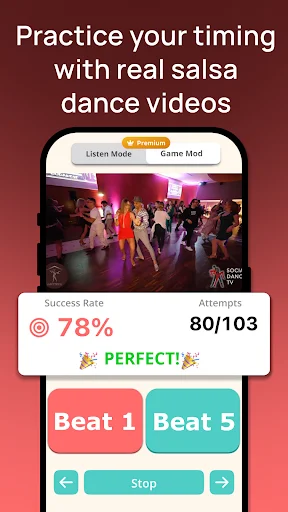 Dancetime – Salsa Beat Finder डाउनलोड करें – सटीक रिदम खोजें - Screenshot 5