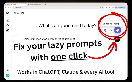 AI Prompt Helper: ChatGPT और Claude के लिए बेहतरीन प्रॉम्ट टूल - Screenshot 1