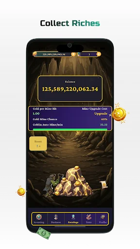 Magical Tycoon: Economy Idle डाउनलोड करें – जादू और सोना - Screenshot 1