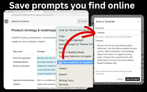AI Prompt Helper: ChatGPT और Claude के लिए बेहतरीन प्रॉम्ट टूल - Screenshot 3
