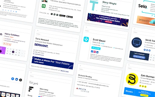 WiseStamp Email Signature Chrome Extension डाउनलोड करें – प्रोफेशनल ईमेल सिग्नेचर - Screenshot 1
