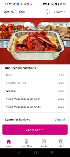 Xotica Fusion ऐप डाउनलोड करें – स्वादिष्ट भोजन और विशेष डील - Screenshot 2