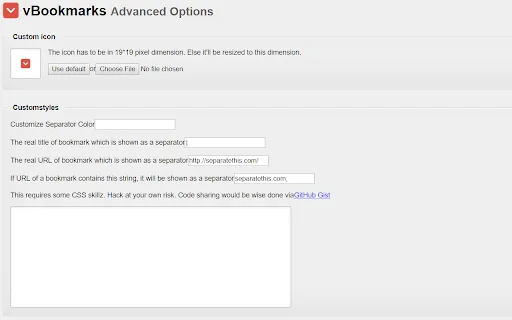vBookmarks डाउनलोड करें – Chrome के लिए बेहतरीन बुकमार्क मैनेजर - Screenshot 3