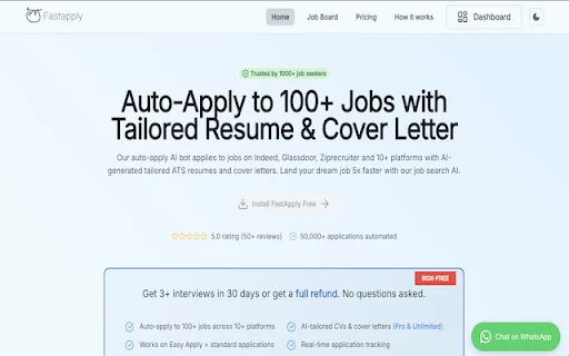 FastApply डाउनलोड करें – AI के साथ मिनटों में नौकरी के आवेदन - Screenshot 1