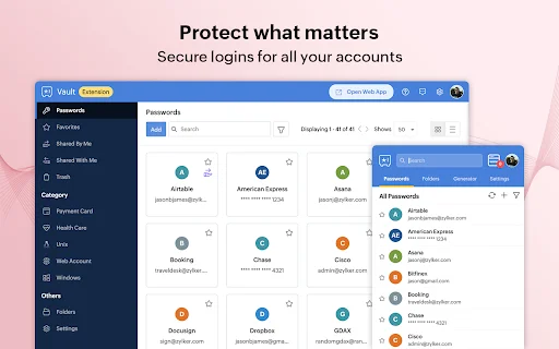 Zoho Vault डाउनलोड करें – सुरक्षित पासवर्ड मैनेजर और पासवर्ड जनरेटर - Screenshot 1
