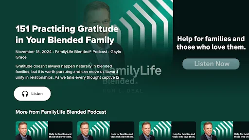FamilyLife ऐप डाउनलोड करें – प्रेरणादायक पॉडकास्ट और भक्ति सामग्री - Screenshot 12