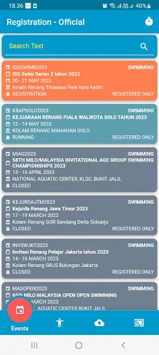 Innotex SwimPro डाउनलोड करें – स्विमिंग रजिस्ट्रेशन के लिए सर्वश्रेष्ठ ऐप - Screenshot 1