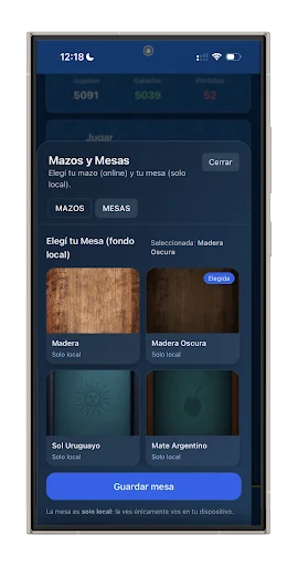 Truco Argentino y Uruguayo डाउनलोड करें – दोस्तों के साथ ऑनलाइन खेलें - Screenshot 13