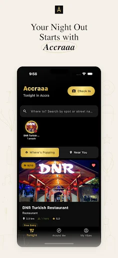 Accraaa डाउनलोड करें – घाना की नाइटलाइफ़ और डाइनिंग गाइड - Screenshot 1