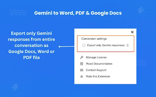 AI Chat to Word, PDF & Google Docs डाउनलोड करें – Gemini एक्सपोर्ट - Screenshot 4