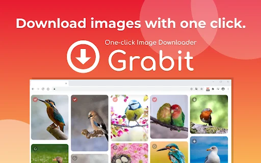 Grabit इमेज डाउनलोडर – एक क्लिक में फोटो सेव करें | बेस्ट क्रोम एक्सटेंशन - Screenshot 1