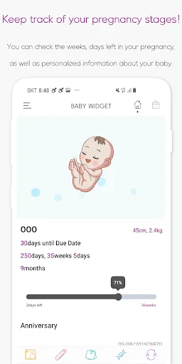 Baby Widget: Baby Tracker डाउनलोड करें – बच्चों की उम्र और मील के पत्थर ट्रैक करें - Screenshot 4