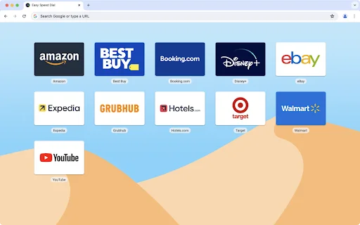 Easy Speed Dial डाउनलोड करें – अपने बुकमार्क को व्यवस्थित करें - Screenshot 1