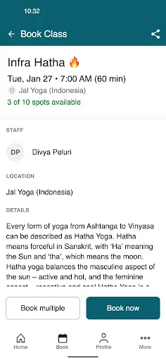 Jal Yoga ऐप डाउनलोड करें – अपनी योग कक्षाएं आसानी से शेड्यूल करें - Screenshot 3