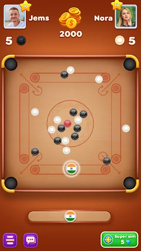 Carrom Cricket डाउनलोड करें – बेहतरीन ऑनलाइन कैरम और डिस्क पूल गेम - Screenshot 5