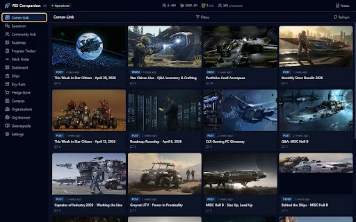 RSI Companion डाउनलोड करें – Star Citizen के लिए सबसे बेहतरीन ब्राउज़र एक्सटेंशन - Screenshot 1