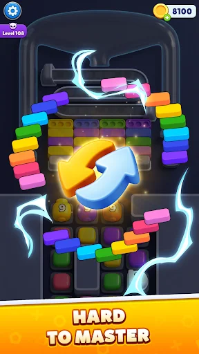Color Beads Drop डाउनलोड करें – मजेदार कलर सॉर्टिंग पहेली गेम - Screenshot 6