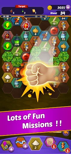 Shoot The Monster डाउनलोड करें – बेहतरीन 2048 पहेली गेम मुफ्त - Screenshot 3