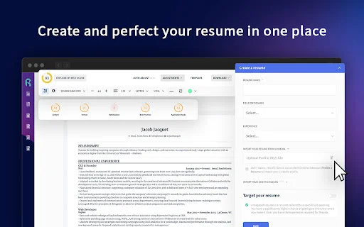Profile to Resume – Rezi.ai डाउनलोड करें | LinkedIn से ATS रिज्यूमे बनाएं - Screenshot 3
