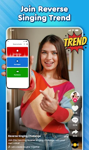 Reverse Play : Sing Challenge डाउनलोड करें – मजेदार वॉयस रिवर्स ऐप - Screenshot 14