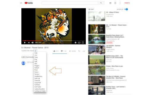 Equalizer for YouTube™ डाउनलोड करें – बेहतरीन ऑडियो अनुभव पाएं - Screenshot 1