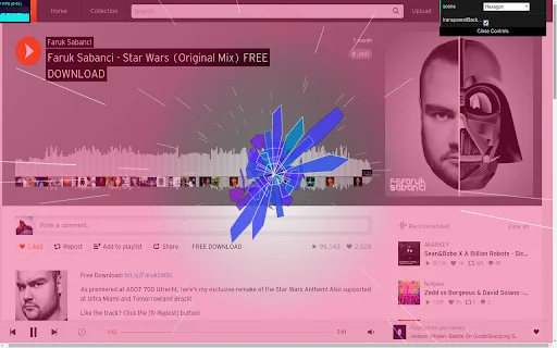 Audio Visualizer Extension डाउनलोड करें – म्यूज़िक को विज़ुअलाइज़ करें - Screenshot 3